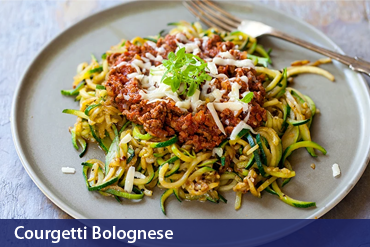 Courgetti Bolognese