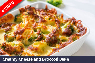 Creamy Cheese and  Broccoli Bake